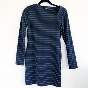 Kate Spade Saturday Stripe Long Sleeve Mini Dress size S